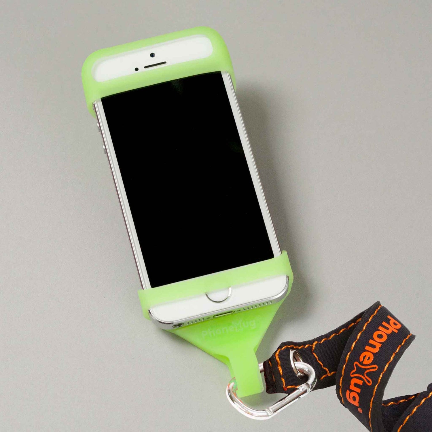 A PhoneHug® | Green Glow | phone harness - PhoneHug®